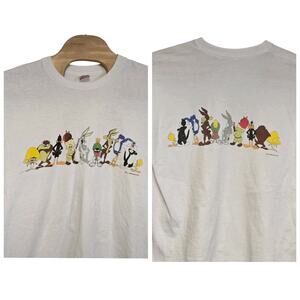Looney Tunes T-Shirt Single Stitched Vintage 1991 XL 2-Sided Warner Bros Rare